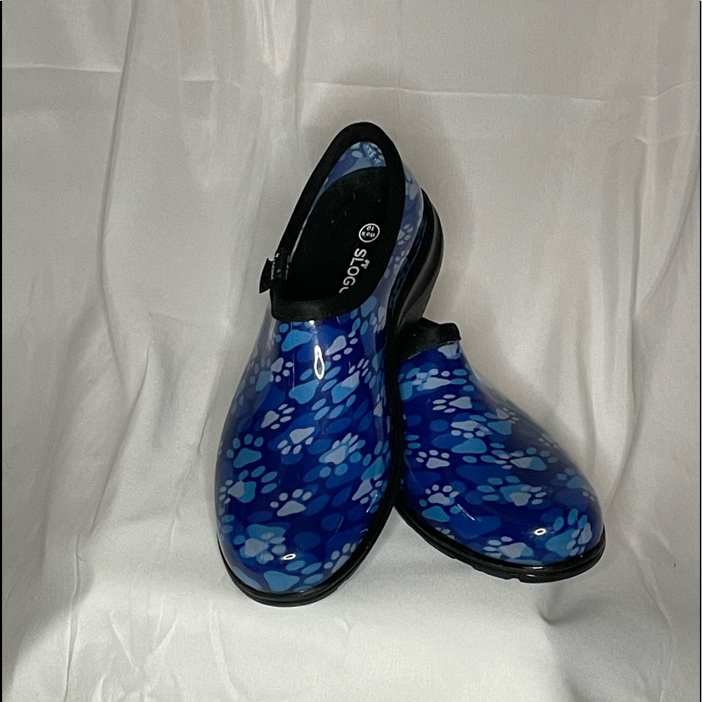 NWOT Sloggers Blue with Paw Prints CUTE